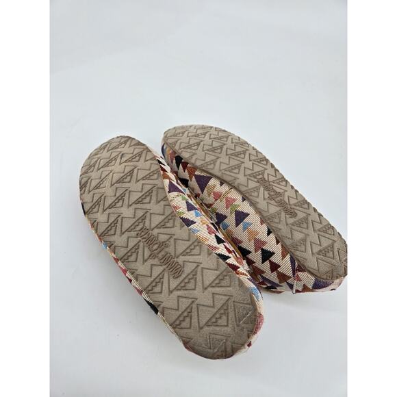 Minnetonka Lodge Trapper Faux Fur Lined Kaleidoscope Print Slippers 44341 Sz 7 - Picture 7 of 10